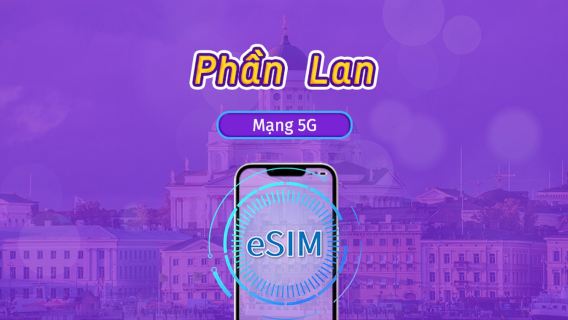 Phần Lan | eSIM 4G/5G | Gói dữ liệu | Tính phí 24 giờ | 7-30 ngày | Mã QR