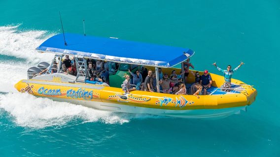 Rafting sull'oceano , tour di un giorno alle isole Whitsunday, Whitehaven Beach, South Line, North Line
