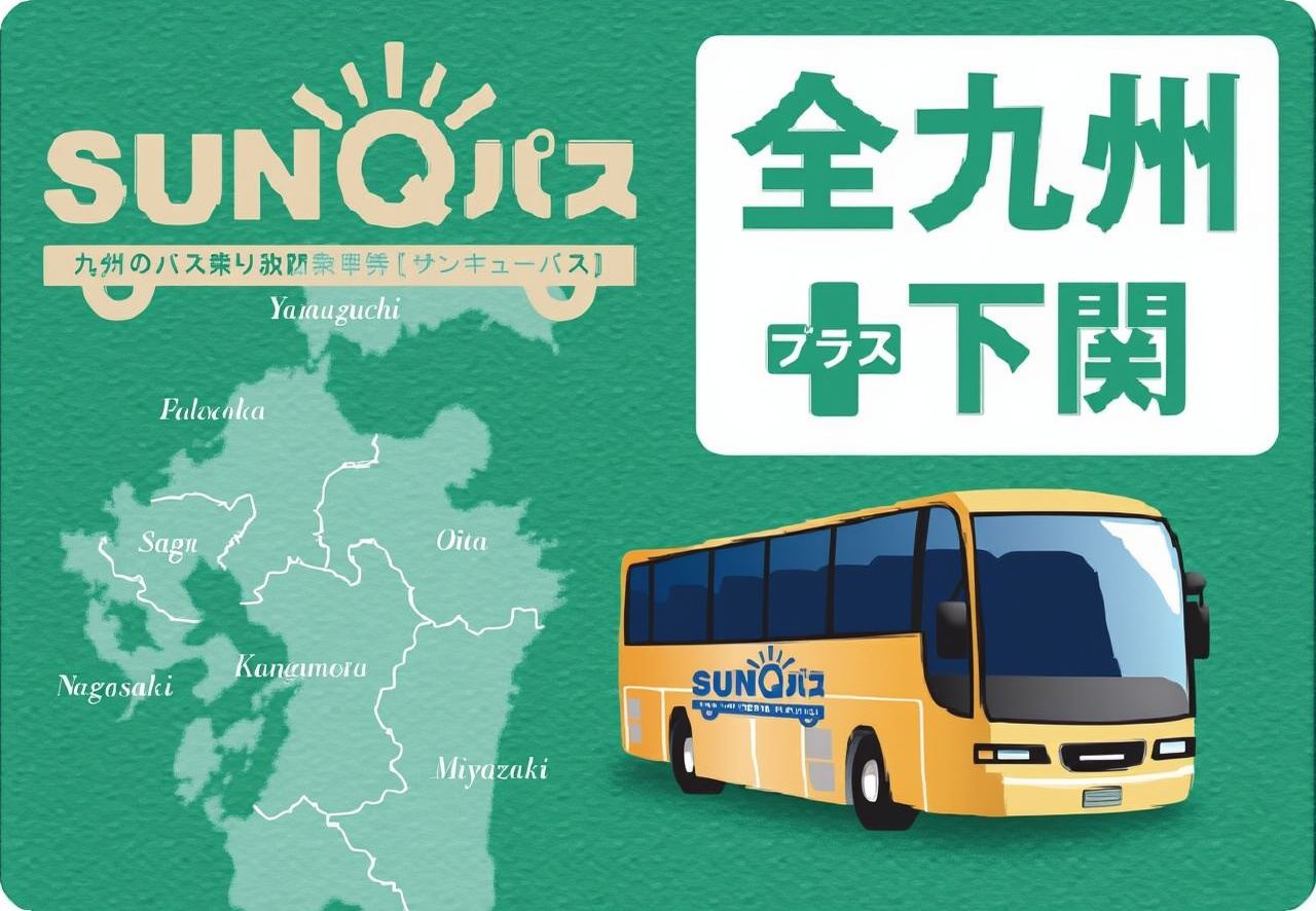 큐슈 산큐패스 전큐슈·남큐슈·북큐슈 + 시모노세키 버스 무제한 탑승권