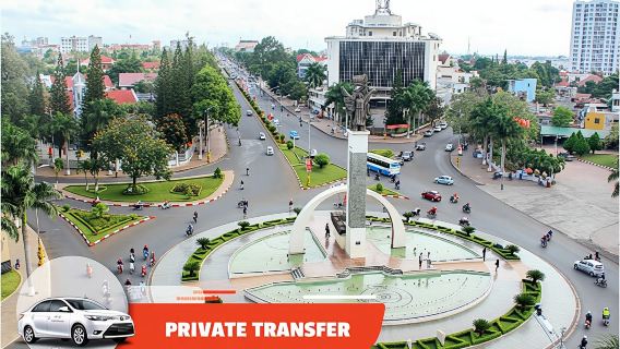 Buon Ma Thuot Airport to hotel one-way private transfer