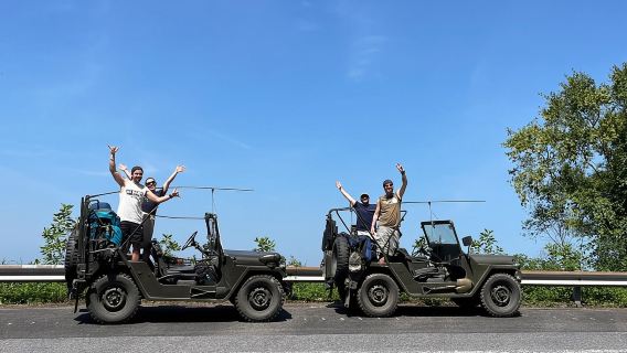 Excursion privée d'une demi-journée en jeep dans la péninsule de Son Tra