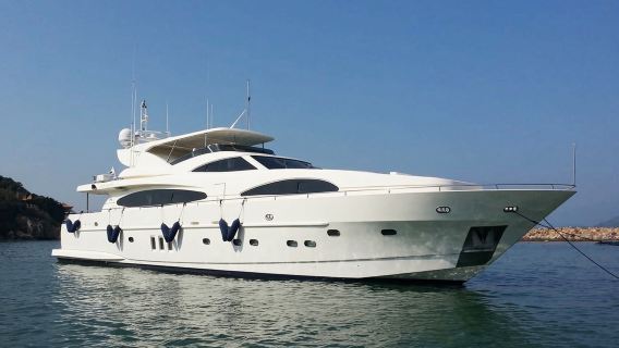 Hong Kong Yacht Charter: 102ft Luxury Yacht Rental (Capacity: 40) - Group Cruise with Jacuzzi, Spacious Deck, Paddleboard/Kayak & Fun Party