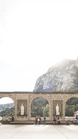Half-day tour to Abbey of Montserrat from Barcelona, Spain with cogwheel train/Black Madonna