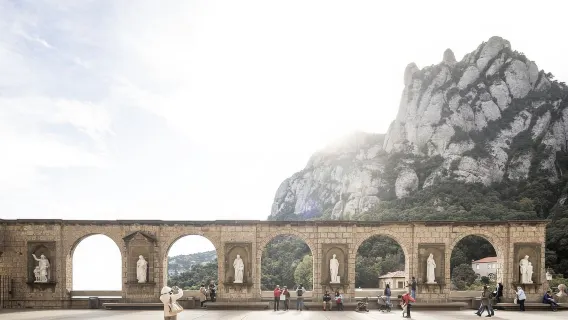 Half-day tour to Abbey of Montserrat from Barcelona, Spain with cogwheel train/Black Madonna
