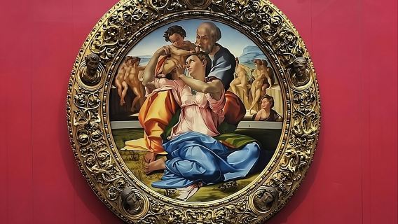 Florence: Accademia H 12 & Uffizi H 15 Reserved Timed Entry Tickets with Multilingual Audio App