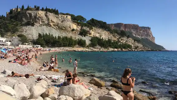 Cassis, Calanque of Port Miou and Cap Canaille from Aix