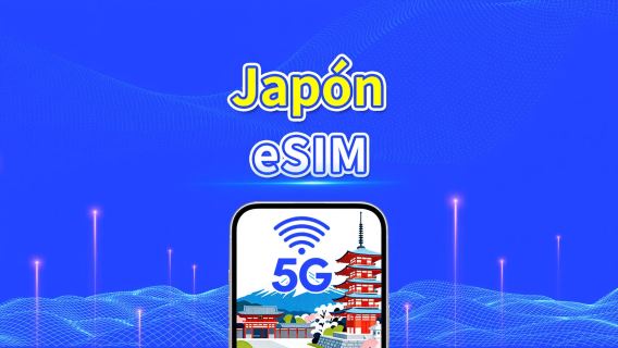 eSIM Japón 5G | Cobertura de tres redes | Paquete Diario/Paquete de Datos | 1-30 Días | Facturación por Día Natural | Código QR