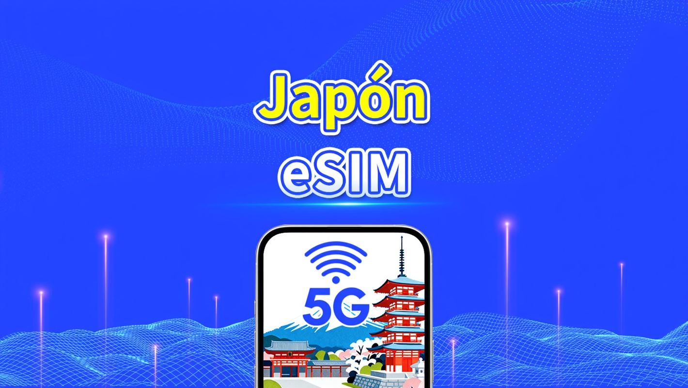 eSIM Japón 5G | Cobertura de tres redes | Paquete Diario/Paquete de Datos | 1-30 Días | Facturación por Día Natural | Código QR