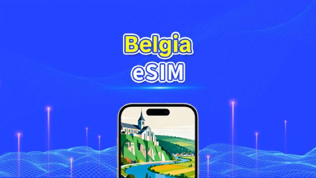 Belgia eSIM | 5G/4G | Szybki internet | 24 godziny | Wybór dni 1-30 | Kod QR