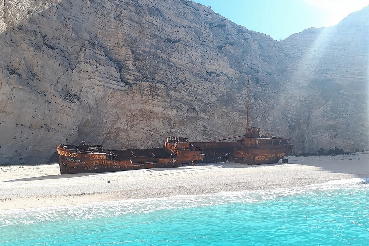 Zakynthos Small Group Tour Shipwreck bay Blue Caves by Land & Sea