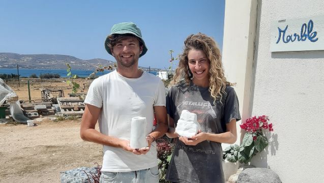 3-Hour Marble Workshop Creating your own Souvenir out of ( Paros ) Marble