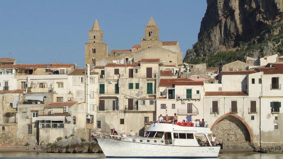 Da Cefalù: Tour Mattutino da Costa a Costa con Gita in Barca