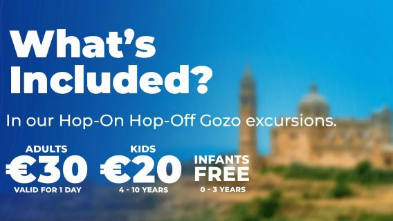 From Valetta: Catamaran Tour with Hop-On, Hop-Off Gozo Tour
