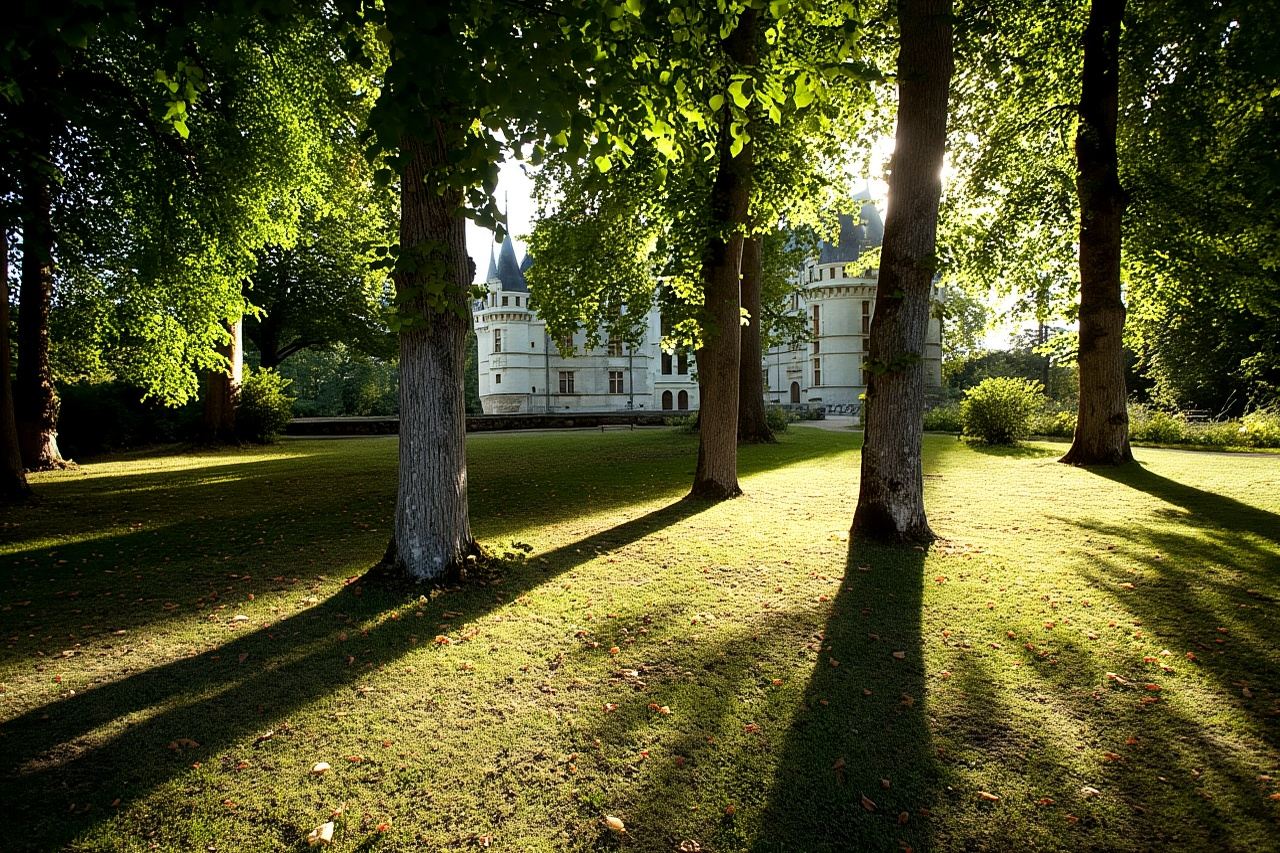 Entrada al castillo de Azay-le-Rideau