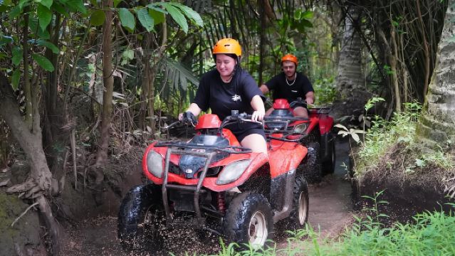 Ubud: ATV Quad Bike dengan Gua Wajah Kala Rau, & Arung Jeram