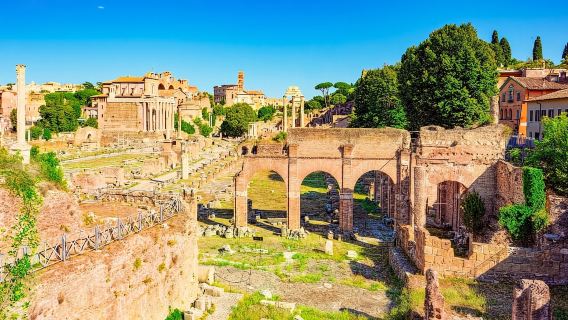 Roma: Coliseo, Monte Palatino y Foro Romano