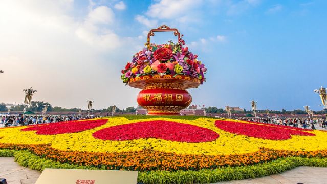 Aktiviti separuh hari di Dataran Tiananmen [Menyaksikan upacara menaikkan bendera / lawatan dipandu oleh pemandu pelancong]