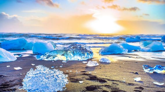 【冰島南岸冰川探險日·可定制團】 黑沙灘+冰河湖+鑽石冰沙灘
