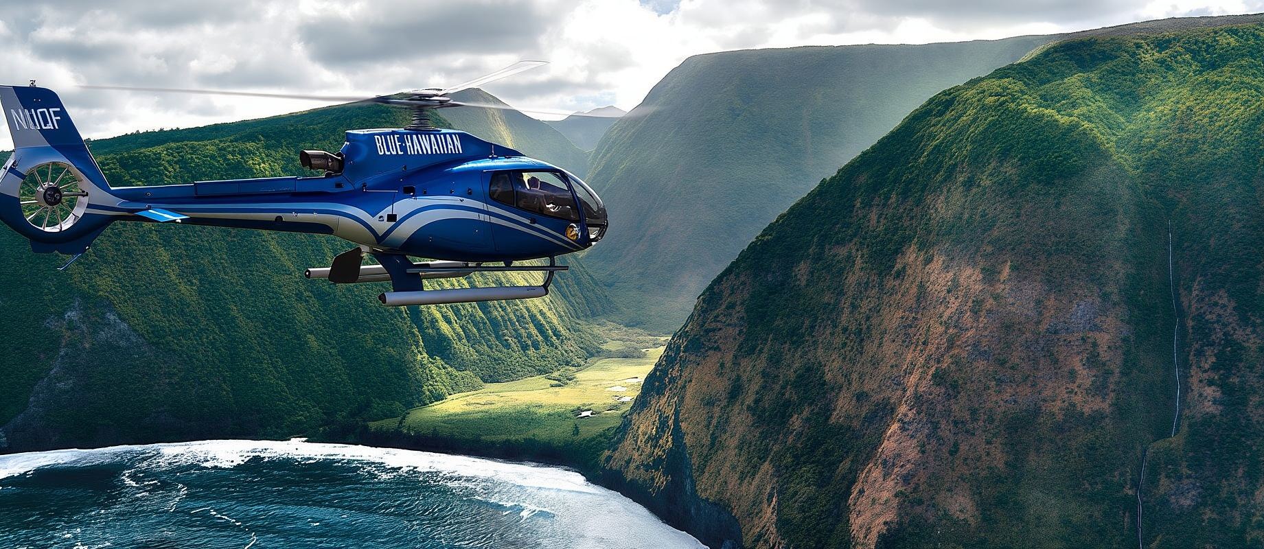 Hawaii Big Island Blue Hawaiian Helicopter Sightseeing Tour 7857