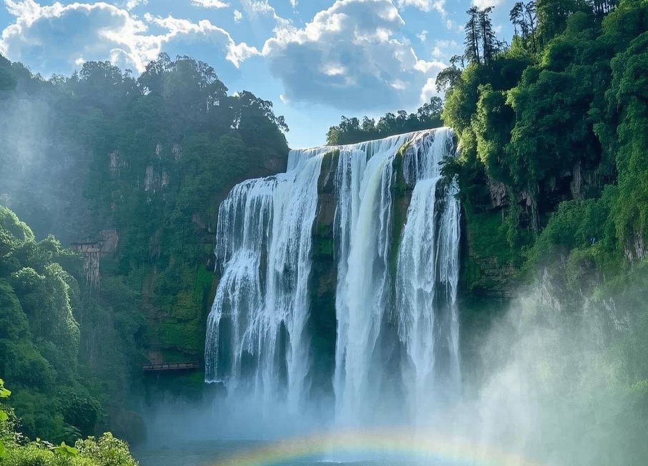 Guiyang round-trip: Huangguoshu Waterfall + Dragon Palace|Customized Car and Driver Day Tour in Multiple Languages (Chinese, English, etc.)