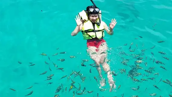 ทัวร์ 1 วัน หมู่เกาะใหญ่ 3 เกาะที่ฟูก๊วก [ดำน้ำตื้น 2 ครั้ง+สไลด์เดอร์+รับส่งโรงแรม+อาหารกลางวัน+ชายหาด]