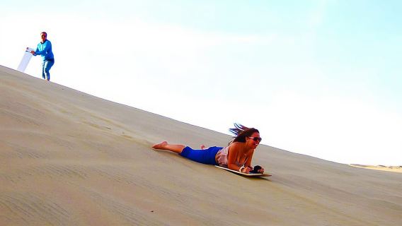 Desde Ica: Laguna de Huacachina y viaje al desierto con sandboarding