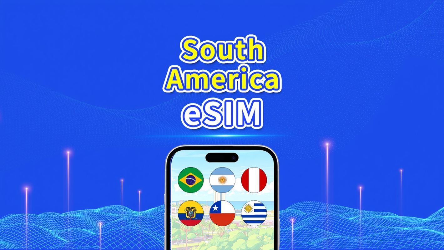 South America eSIM | 5G/4G | Daily/Total Data Package | 1–30 days | 24-Hour Billing | QR Code