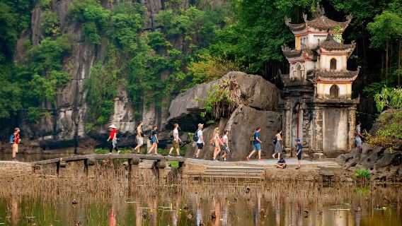 Luxury Ninh Binh Day Tour: Hoa Lu, Trang An & Mua Cave with Buffet Lunch