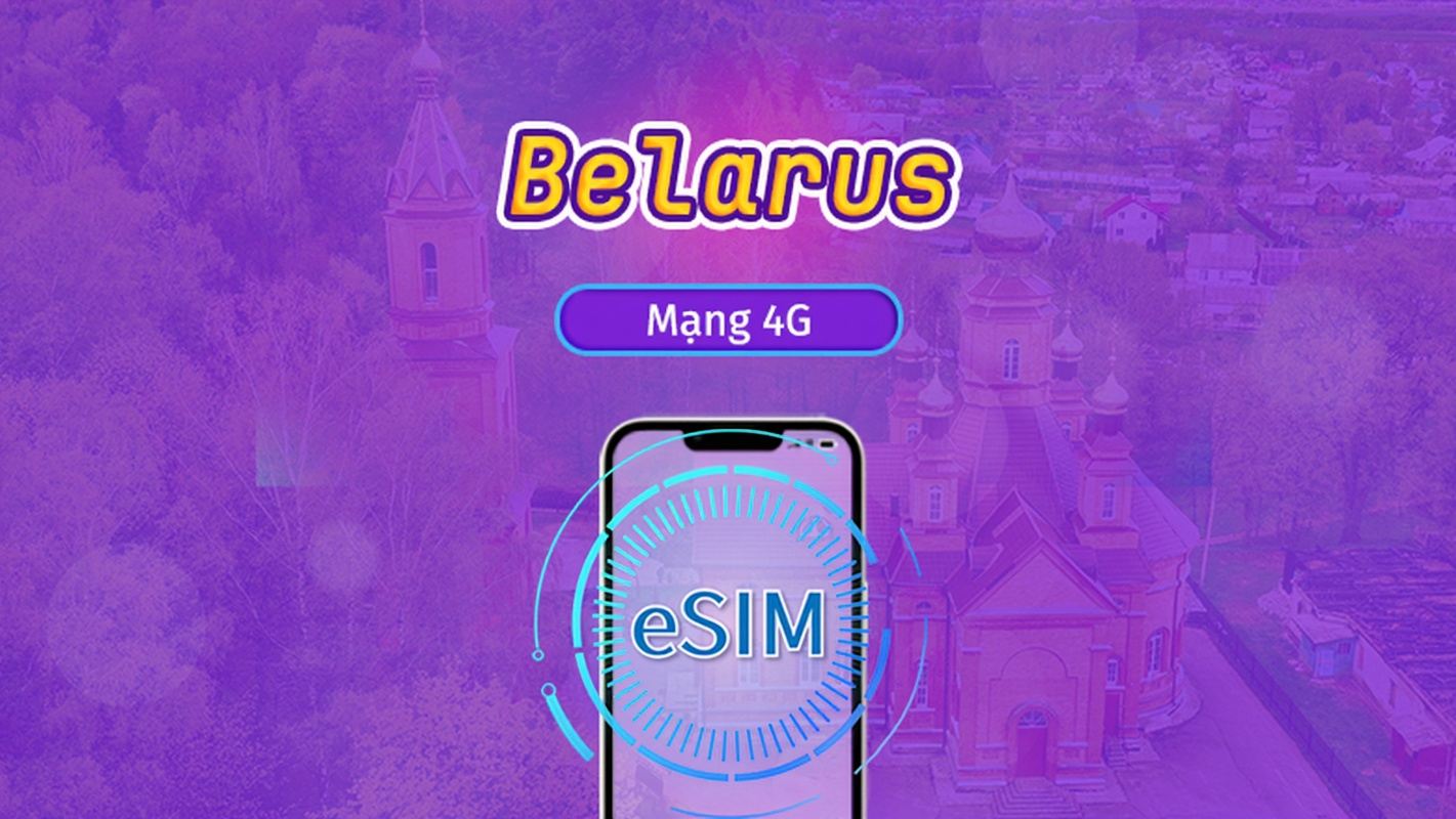 Belarus | eSIM 5G/4G | Gói trọn gói | Tính phí mỗi 24 giờ | 7–30 ngày | Mã QR