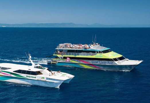 Cairns Great Barrier Reef Fitzroy Island + Green Island Day Tour [Twin Islands | Optional Snorkeling Equipment & Glass Bottom Boat] AUD 188.36