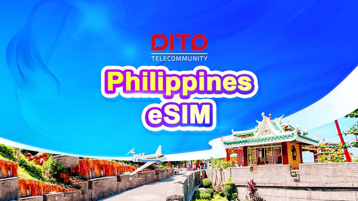 eSIM DITO 5G de Filipinas | Paquete diario | 1-30 días | Día natural | Código QR
