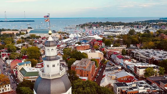 Tour storico a piedi di Annapolis al porto e all'Accademia Navale