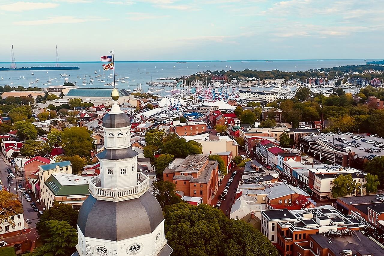 Historischer Stadtrundgang durch Annapolis am Hafen und der Marineakademie
