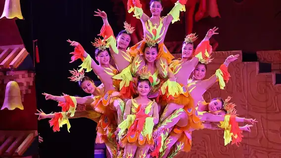 Beijing Evening Acrobatic Show in Red Theater + Private Transfer