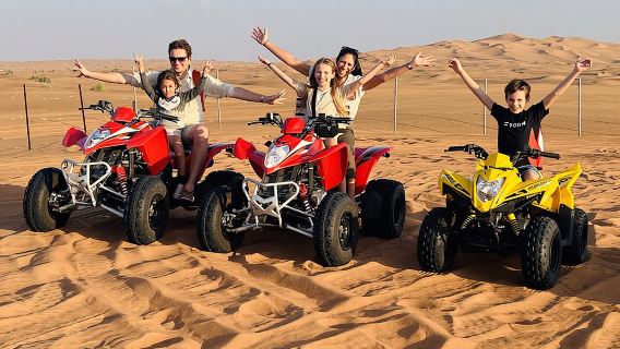 Dubai Quad Bike Tour with Camel Ride and BBQ Dinner