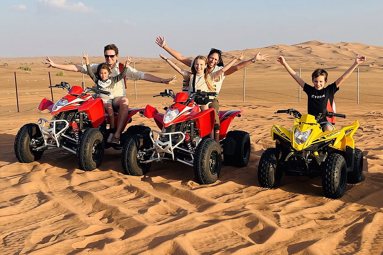 Dubai Quad Bike Tour with Camel Ride and BBQ Dinner