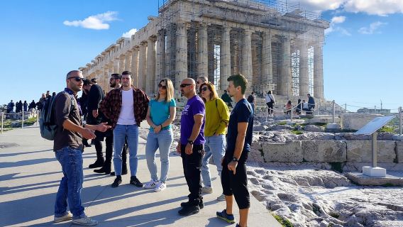 Akropolis- und Parthenon-Tour und Athen-Highlights-E-Bike-Tour