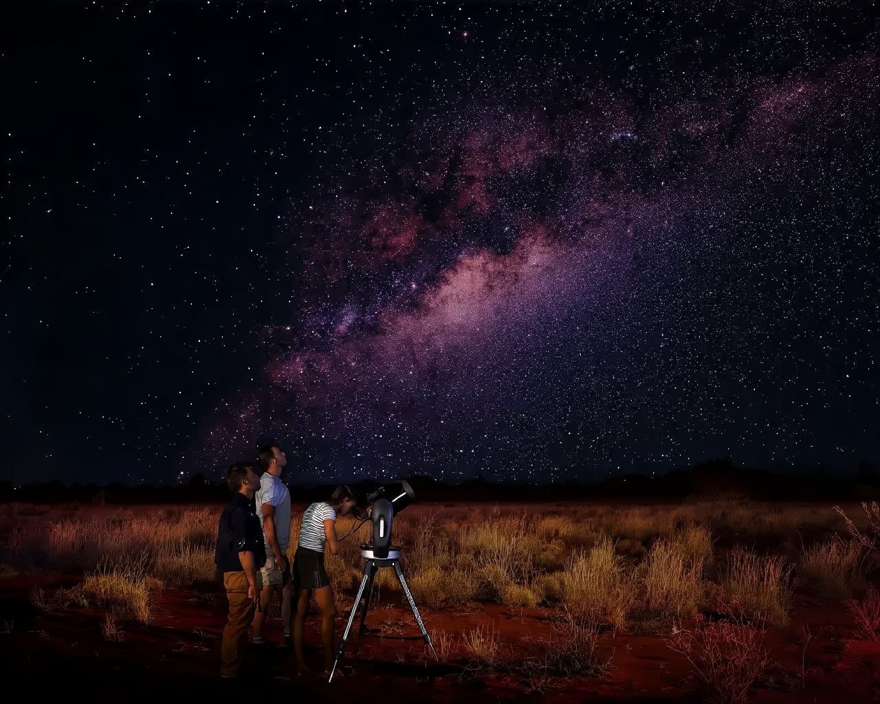 Expérience d'observation des étoiles à Uluru [Enfants gratuits - Exploration astronomique - Départ après le coucher du soleil]