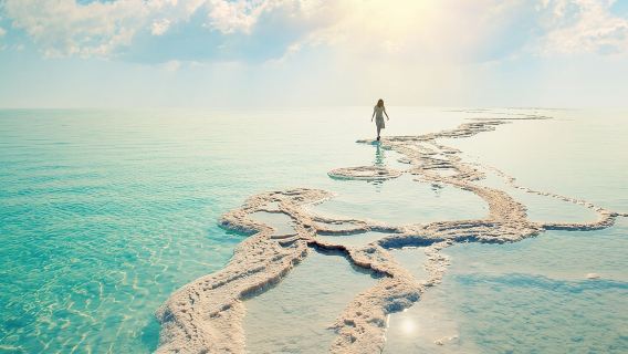 Tur Pribadi atau Grup ke Laut Mati, tempat pembaptisan, Nebo dan Madaba