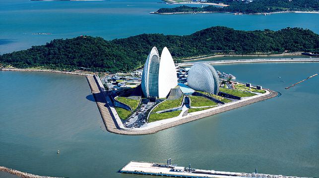 【珠海日月貝直升機體驗】廣東珠海直升機觀光基地/多航線可選（高空俯瞰日月貝/野狸島公園）