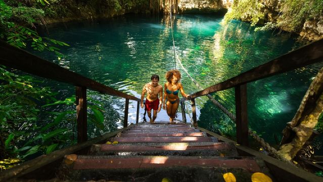 Small-Group 3 Hidden Cenotes Adventure with Tequila Tasting