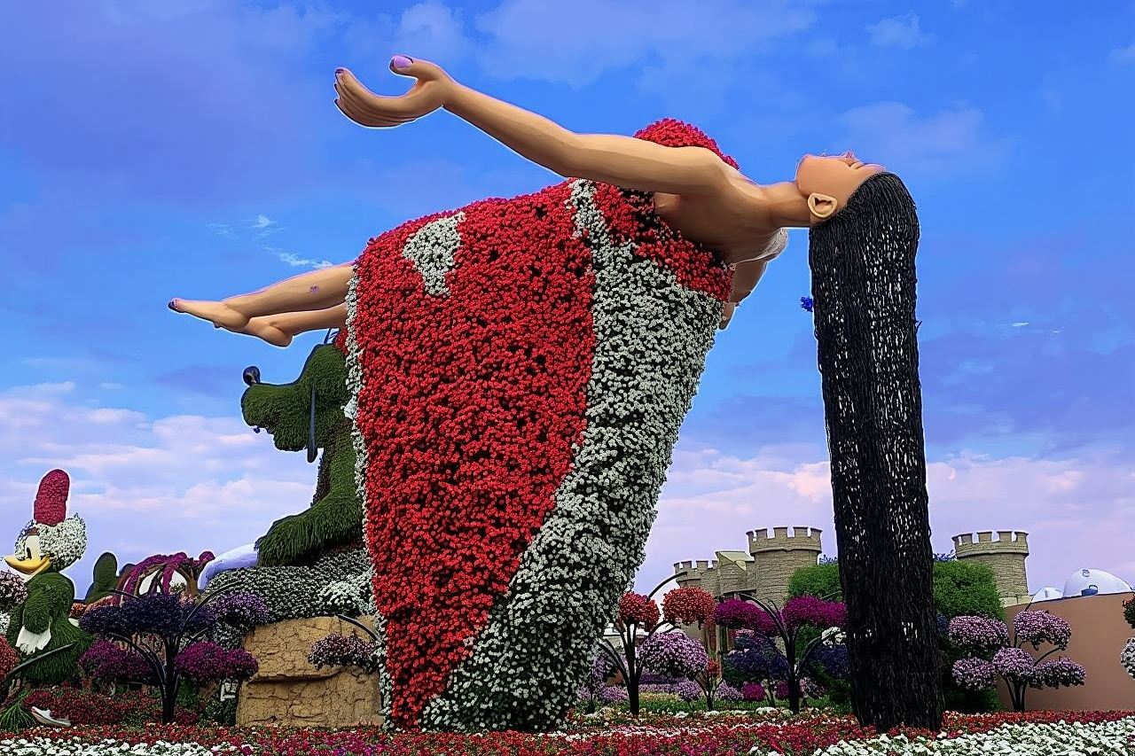 Dubai Miracle Garden & Burj Khalifa 124/125th floor-Non Prime Tour with Private Transfers