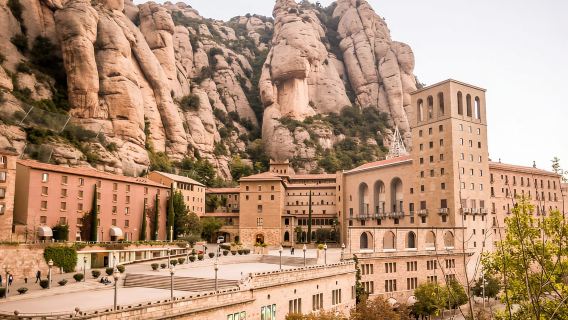 Desde Barcelona: Excursión de medio día de vino y tapas a Montserrat