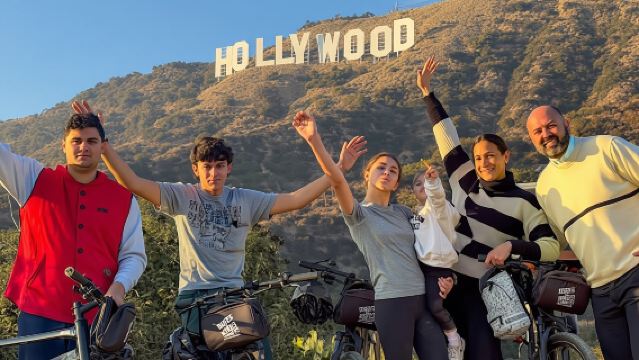 De Hollywood-bord elektrische fietstour