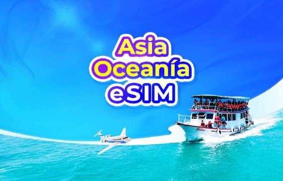 eSIM 4G/5G de Asia 10 regiones y Oceanía | TikTok y ChatGPT disponibles | Paquete diario/Paquete de datos | Facturación por 24 horas | 1-30 días | Código QR