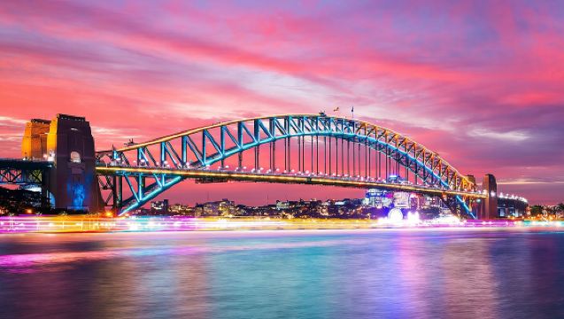 Sydney sightseeing cruise ticket with optional Penfolds tasting dinner/Vivid festival cruise ticket