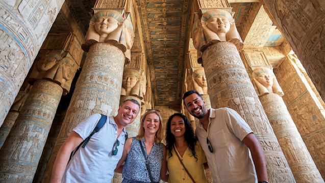 Excursión guiada al templo de Dendera y crucero en faluca con almuerzo desde Lúxor