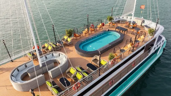 Featured tour with 15 reviews: Halong Bay Day Cruise 6 Hours with Kayaking Swimming Buffet Lunch