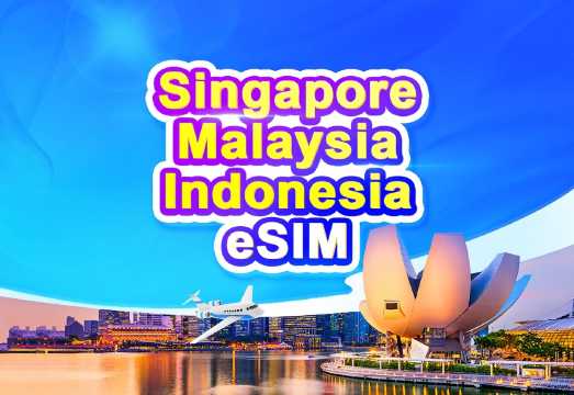 Singapore/Malaysia/Indonesia 5G eSIM | TikTok & ChatGPT Available | In-App Installation | Day Pass/Total Data Package | 24-Hour Billing | QR Code