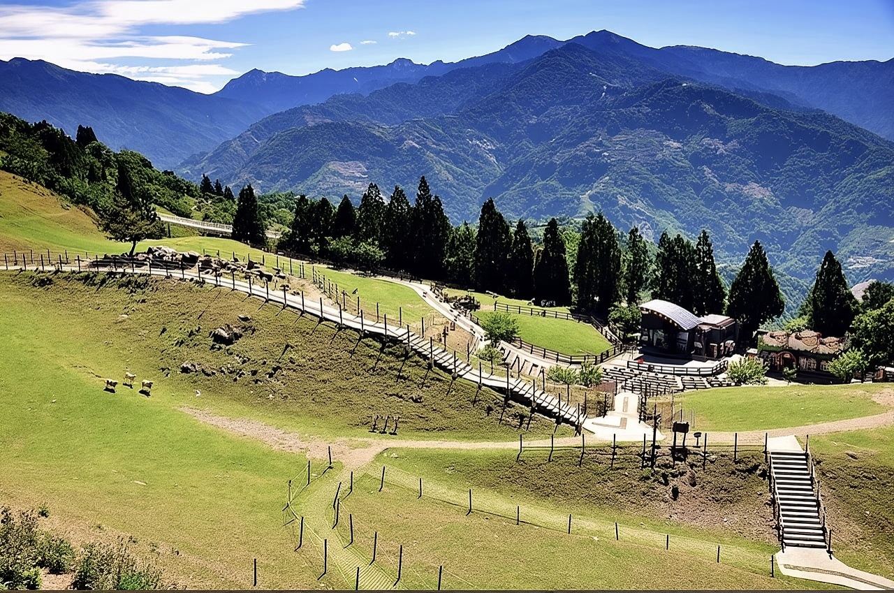 однодневный тур на Cingjing Veterans Farm и Солнце и Луна